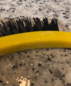 Rubbermaid Commercial Products Tile and Grout Brush, Black, Cleaning Scrubbing Brush, Multi-Surface for Grout, Bathrooms, Kitchens, Countertops, 8.5" 21 61AV4IejMOL