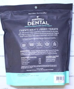 DOGSWELL Dog Dental Care Treats Made in USA Only, Grain Free Chicken Jerky Dog Treats, 24oz Bag 1.5 Pound (Pack of 1) 28 61AVh7qwocL
