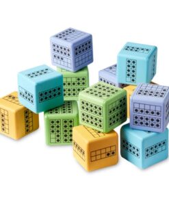 hand2mind Ten Frame Dice, Large Foam Dice for Classroom, Subitizing Dice, Math Manipulatives for Elementary School, Counting Toys for Toddlers, Educational Toys for Preschool Children (Set of 12) 22 61AWFC5nWmL