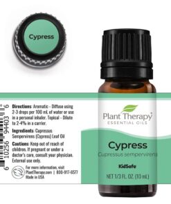 Plant Therapy Cypress Essential Oil 100% Pure, Undiluted, Natural Aromatherapy, Therapeutic Grade 10 mL (1/3 oz) 8 61AWvlcqqaL