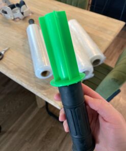 Stretch Film, KAMOTA Stretch Wrap with Handles Industrial Strength, Moving Wrapping Plastic Roll, Shrink Wrap for Pallet Wrap, 15" x 1000 Feet, 4 Pack, 60 Gauge 18 61AXJIdGSCL