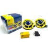 HELLA H31000001 Sharptone 12V High Tone / Low Tone Twin Horn Kit with Yellow Protective Grill, Includes Relay, 2 Horns with Relay Yellow/Set 55 61AXZB2JxmL