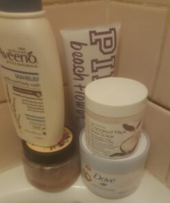 Exfoliating Body Scrub with Hydrating Coconut Milk and Detoxifying Dead Sea Salt, Moisturizing Exfoliating Scrub by Pure Body Naturals, 12 Ounce (Packaging Varies) 31 61AYPw53uSL