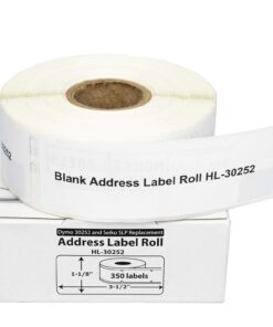HOUSELABELS Compatible DYMO 30252 Address Labels (1-1/8" x 3-1/2") Compatible with Rollo, Some DYMO LW Printers, 12 Rolls / 350 Labels per Roll 13 61AaomK9RJL