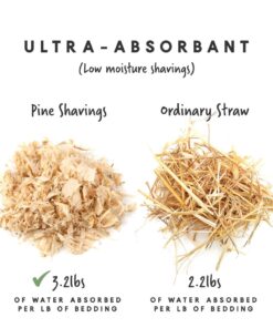 Manna Pro Fresh Flakes | Chicken Coop Bedding | Pine Shavings for Chicken Bedding | 4 Cubic Feet - 1 Count (Pack of 1) 15 61AcdX9P gL