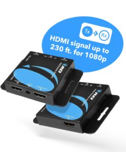 OREI 4K HDMI Over Ethernet CAT6/CAT7 Extender, Extender RJ45 4K@30Hz Upto 130 Ft 1080P Upto 230 FT Full HD POC Transmitter & Receiver IR Loop Out (EX-230C) 14 61AekSsWIKL