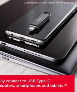 SanDisk 256GB Ultra USB Type-C Flash Drive - SDCZ460-256G-G46, Black 10 61AfhtRL AL