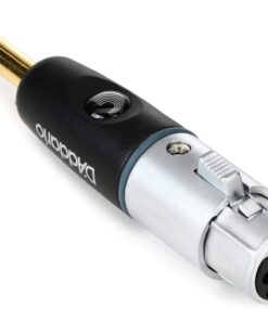 D'Addario Accessories PW-P047AA ¼” Male Balanced to XLR Female Adapter – Adapt a Balanced Signal from XLR to ¼” TRS or Vice Versa – Premium Quality Components for Maximum Power and Signal Transfer Black 10 61AgNrsEulL