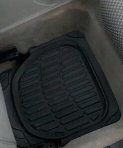 Motor Trend FlexTough Floor Mats for Cars, Black Deep Dish All-Weather Mats, Waterproof Trim-To Fit Automotive Floor Mats for Cars Trucks SUV, Universal Floor Liner Car Accessories Full Set 45 61Agn0LfDDL