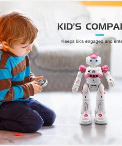 WEECOC RC Robot Toys Gesture Sensing Smart Robot Toy for Girls Can Singing Dancing Speaking Christmas Birthday Gift (Pink) 14 61Ah 3nS10L