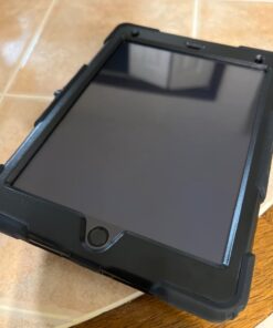 SEYMAC iPad 6th/5th Generation Case 9.7 Inch, Heavy Duty Protective Shockproof Case with Screen Protector, 360° Rotating Stand/Handle/Shoulder Strap for iPad 6th/ 5th Gen/Air 2/ Pro 9.7, Black 9.7 inch - For iPad 6th/5th Gen 35 61AhcyVou7L