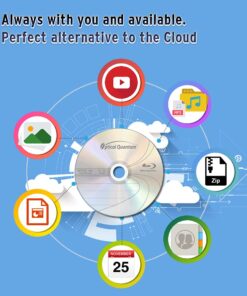 Optical Quantum OQBDRDL06LT-10 6X 50 GB BD-R DL Blu-Ray Double Layer Recordable Logo Top 10-Disc Spindle 10-Discs Disc 7 61Ai xFo7wL