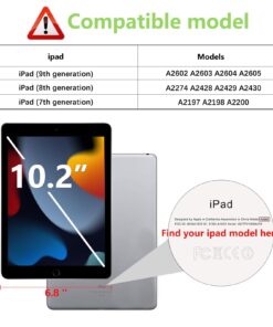 Alternative view of apiker 2 Pack Screen Protector for iPad 9th 8th 7th Generation 10.2 Inch, Tempered Glass for iPad 9 8 7 (2021/2020/2019)