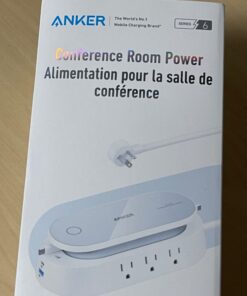 Anker 647 Charging Station (100W), 10-in-1 Power Strip with 6 AC, 1 USB-A, 1 USB-C, 2 Retractable USB C Cables (3ft), 5ft Extension Cord,Power Delivery for Conference Rooms, Desktop Accessory 47 61Am0Ij5tDL