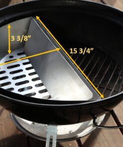Alternative view of Slow 'N Sear Stainless Steel Charcoal Basket for 18" Charcoal Grills from SnS Grills