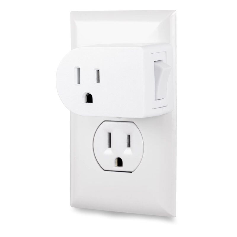 Cordinate Grounded Outlet On/Off Power Switch, 3 Prong, Plug In Adapter ...