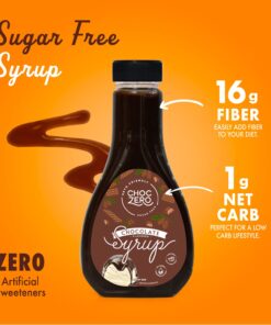 ChocZero's Chocolate and Caramel Syrup. Sugar Free, Low Net Carb, No Preservatives. Gluten Free. No Sugar Alcohols. Great for waffles and pancakes (2 bottles) 17 61AooaTHCuL 1