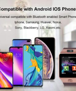 Padgene Bluetooth Smartwatch,Touchscreen Wrist Smart Phone Watch Sports Fitness Tracker with SIM SD Card Slot Camera Pedometer Compatible with Android Smartphone for Kids Men Women Gold 22 61AqaJigMgL