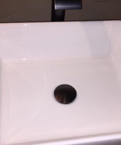 KES Bathroom Sink Drain without Overflow Vessel Sink Lavatory Vanity Pop Up Drain Stopper Oil Rubbed Bronze Finish, ALL Metal Rustproof Brass and 304 Stainless Steel, S2008D-ORB NO Overflow, 1 Pack 36 61AqiqyiniL