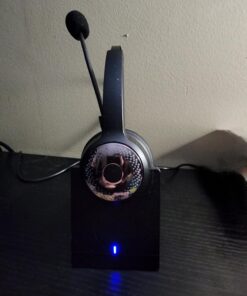 LEVN Bluetooth 5.0 Headset, Wireless Headset with Microphone (AI Noise Cancelling), 35Hrs Bluetooth Headphones with USB Dongle for PC, Suitable for Remote Work/Call Center/Zoom/Online Class/Trucker LE-HS010 Superior 33 61ArJkvXjaL