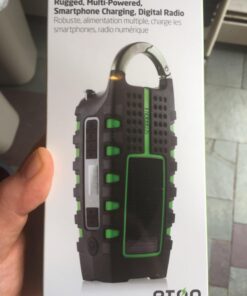 Eton - Scorpion II Rugged Multipowered Portable Emergency Weather Radio & Flashlight Green, Hand Crank, LED Flashlight, Smartphone Charger, Solar Power, 800 MAH Battery, Commitment to Preparedness 30 61ArKTxhd2L
