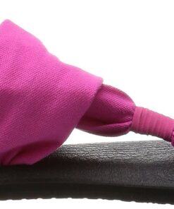 Sanuk Women's Yoga Sling 2 Solid Vintage Sandal 8 Magenta 14 61ArdHfp63L