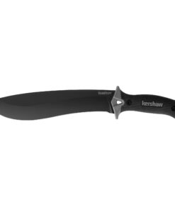 Kershaw Camp 10 Machete, Fixed Blade Knife, 10" 65Mn Carbon Tool Steel Blade, Includes Sheath, Camp Series Machete, Outdoor and Survival Tool,Black 1077 34 61As7ehrp L