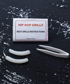 LuReen 14k Gold 6 Teeth Grillz Hip Hop Joker Diamond Top & Bottom Teeth Caps Grillz Set for Teeth Rapper Halloween Costume Cosplay Silver 14 61AsFC0jeVS