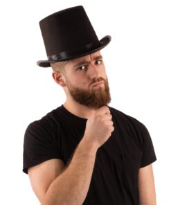 Funny Party Hats Top Hats for Adults Dress Up Hats Costume Party Hats for Men Women Unisex Black 7" Top Hat 22 61Au1zos0lL