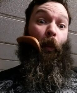 Hair Comb - Wood with Anti-Static & No Snag Handmade Brush for Beard, Head Hair, Mustache with Design in Gift Box 49 61Av WtJBvL