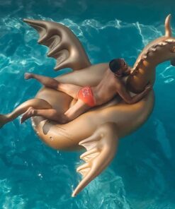 Luxy Float Inflatable Pool Float, Large Water Pool Toys for Adults and Family, Swimming Pool Floats for Party Fun Dragon 26 61Aw8JXebIL