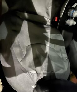 CAROMOP Waterproof Car Seat Cover Full Seats, Neoprene Seat Covers for Cars,Split Bench Compatible Car Interior Covers, Universal Fit Most Car Sedan Truck SUV(Black) Black Full Set 22 61AxOpMvXIL