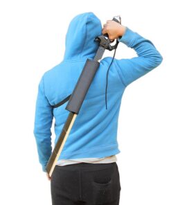 Armory Replicas™ - Titan Attack Kirito's Elucidator Foam Sword - Shingeki no Kyojin Fantasy Foam Sword for LARP - Ideal for LARP, Halloween Costumes, Cosplay PACK 1 with HALF SHEATH BLACK with HALF SHEATH 10 61Ay1XLUrhL