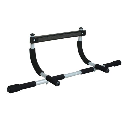 Iron Gym Pull-Up Bar - Total Upper Body Workout Bar for Doorway, Adjustable Width Locking, No Screws Portable Door Frame Horizontal Chin-up Bar, Fitness Exercise Iron Gym Total Upper Body Workout Bar