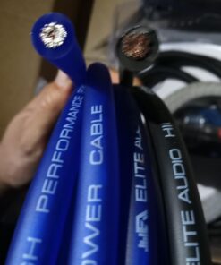 Elite Audio Base Series Full Amplifier Install Kit - 2000W Max Power, 4-Gauge Power & Ground, Mini ANL Fuse & Holder, 17ft 2-Ch RCA Cable, 16-Gauge Speaker Wire (Model: EA-OB04G) 14 61B0OJK7zsL