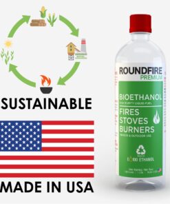 Alternative view of ROUNDFIRE Premium Ethanol Fireplace Fuel - 1 Liter - Fuel for Fire, Bioethanol Fuel Tabletop Fire Pit, Bio Ethanol Fuel for Table Top Fire Pit, Denatured Alcohol Fuel for Gel & Ethanol Fire pits. 1 pack