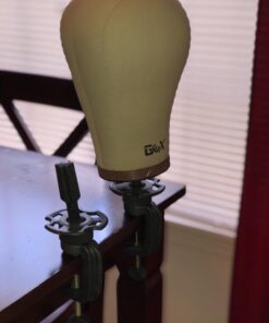 Teenitor Wig Mannequin Head Stand, 2 Pack Cosmetology Manikin Stand Mannequin Head Holder Clamp Black Wig Stand Holder 39 61B25YnbbrL