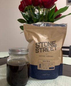 Stone Street Cold Brew Coffee, Strong & Smooth Blend, Low Acid, 100% Arabica, Gourmet Coffee, Coarse Ground, Dark Roast, Colombian Single Origin, 1 LB Ground Dark Roast 1 Pound (Pack of 1) 30 61B3sQDjfLL