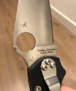 Spyderco Para Military 2 Signature Knife with 3.42" CPM S45VN Steel Blade and Durable G-10 Handle - PlainEdge - C81GP2 Black Handle - Stainless Steel Blade 63 61B5LreKnrL