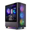 Skytech Gaming Shadow Gaming PC Desktop – AMD Ryzen 5 5600X 3.7 GHz, NVIDIA RTX 4060, 1TB NVME SSD, 16GB DDR4 RAM 3200, 600W Gold PSU, 11AC Wi-Fi, Windows 11 Home 64-bit,Black 5600X | 4060 17 61B5mRb28aL