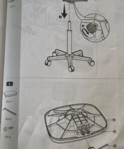 Amazon Basics Mid-back Mesh Office Drafting Chair Stool with Adjustable Footrest, Black No Arms 59 61B7EU53ZVL