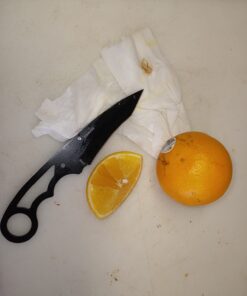 Master USA MU-1119GC Tactical Neck Knife, Black Blade, Cord-Wrapped Steel Handle, 6.75-Inch Overall, Grey Camo 36 61B8b07 8rL