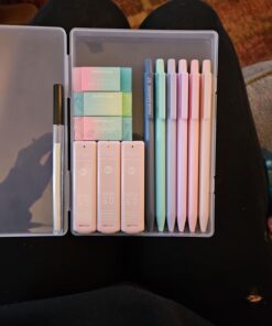 Four Candies Cute Mechanical Pencil Set, 6PCS Pastel Pencils 0.5mm & 0.7mm with 360PCS HB Pencil Leads, 3PCS Erasers and 9PCS Eraser Refills, Aesthetic Mechanical Pencils for Girls Writing 0.5&0.7 mm 38 61B9pZ 63DL