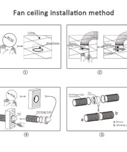 SAILFLO 4 Inch Duct Inline Fan 76 CFM 110V 12W for Bathroom Vent Room Basement Greenhouse Attic Kitchen (4"/100mm) 100mm 16 61BAFuFKUSL