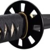Handmade Sword - Samurai Katana Sword, Battle Ready, Hand Forged, 1045 Carbon Steel, Heat Tempered, Full Tang, Sharp, Wooden Scabbard iron 32 61BAjAjBlTL
