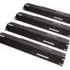 Unicook Universal Replacement Heavy Duty Adjustable Porcelain Steel Heat Plate Shield, Heat Tent, Flavorizer Bar, Burner Cover, Flame Tamer for Gas Grill, Extends from 11.75" up to 21" L, 4 Pack 34 61BC6sh6ZxL