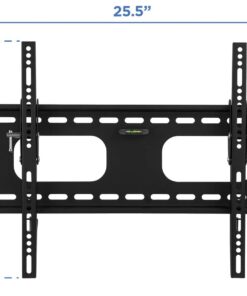 Mount-It Low-Profile Tilting TV Wall Mount Bracket for 32-60 inch LCD, LED, OLED, 4K or Plasma Flat Screen TVs - 175 lbs Capacity, 1.5 Inch Profile, Max VESA 600x400 (MI-318B), Black, 60 Medium 22 61BC7kdWkiL