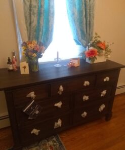 Evolur Cheyenne and Santa Fe Double Dresser, Antique Brown, 54x33x20.3 Inch (Pack of 1) 54x33x20.3 Inch (Pack of 1) English 25 61BEI8UrxNL