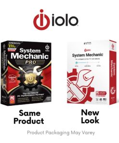 Alternative view of iolo - System Mechanic Pro, Computer Cleaner for Windows, Blocks Viruses and Spyware, Restores System Speed, Software License