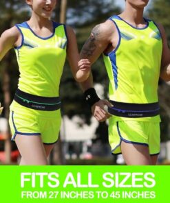 GEARWEAR Running Phone Holder for Women and Men|Runner Running Belt Waist Band for Workout Fitness Walking Jogging Exercise Sport PINK / 27"-45" 14 61BGqcxQZJL